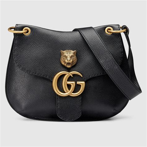 gucci bordado|Gucci leather shoulder bag.